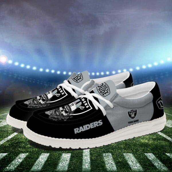 Tubopro Las Vegas Raiders Personalized Hey Dude Shoes For Men And Women - Image 2
