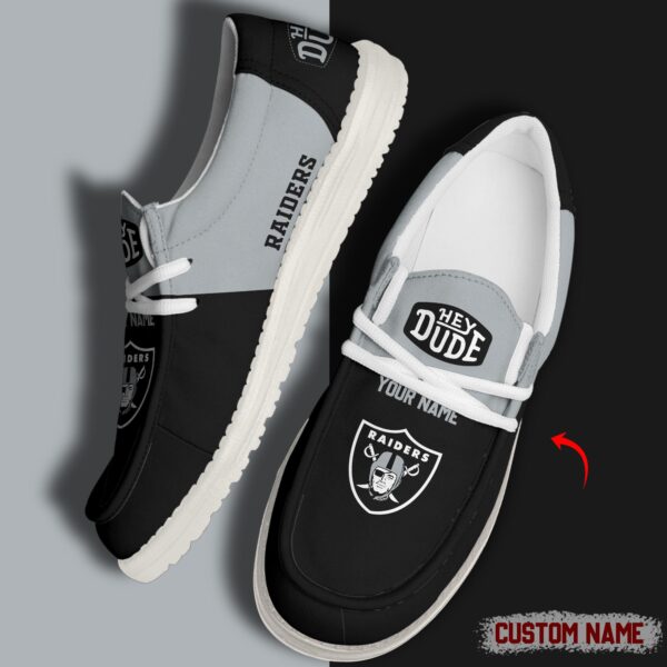Tubopro Las Vegas Raiders Personalized Hey Dude Shoes For Men And Women