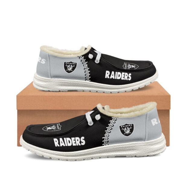 Tubopro Las Vegas Raiders Personalized Hey Dude Shoes For Men And Women