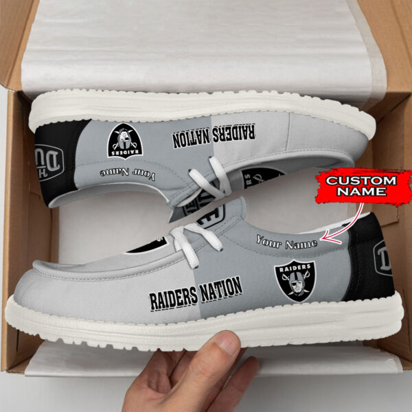 Tubopro Las Vegas Raiders Personalized Hey Dude Shoes For Men And Women - Image 2