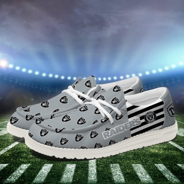 Tubopro Las Vegas Raiders Personalized Hey Dude Shoes For Men And Women - Image 3