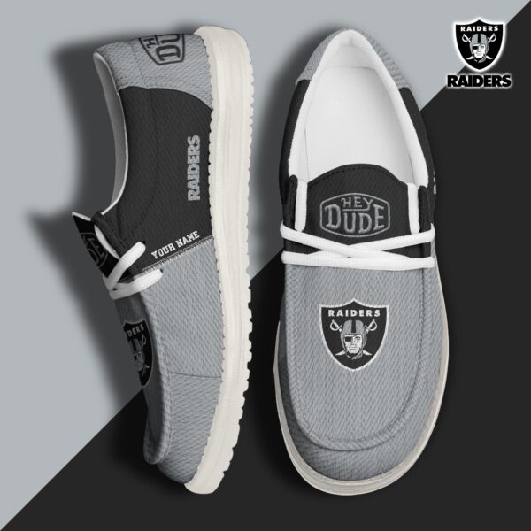 Tubopro Las Vegas Raiders Personalized Hey Dude Shoes For Men And Women