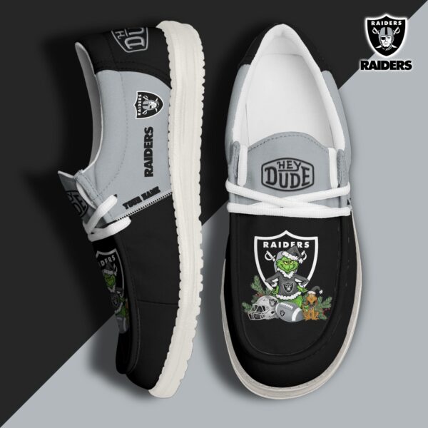 Tubopro Las Vegas Raiders Personalized Hey Dude Shoes For Men And Women - Image 2