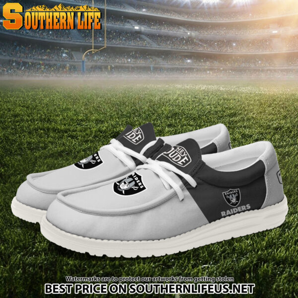 Tubopro Las Vegas Raiders Personalized Hey Dude Shoes For Men And Women - Image 2
