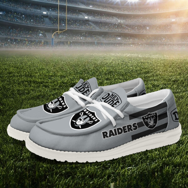 Tubopro Las Vegas Raiders Personalized Hey Dude Shoes For Men And Women - Image 2