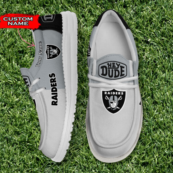 Tubopro Las Vegas Raiders Personalized Hey Dude Shoes For Men And Women