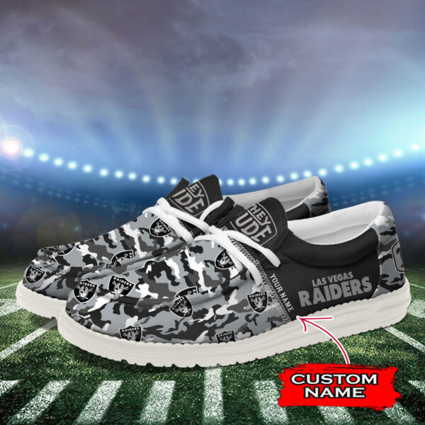 Tubopro Las Vegas Raiders Personalized Hey Dude Shoes For Men And Women - Image 3