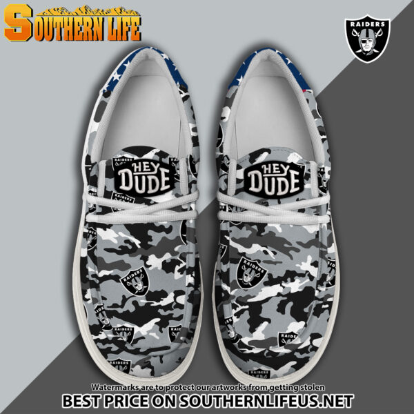 Tubopro Las Vegas Raiders Personalized Hey Dude Shoes For Men And Women