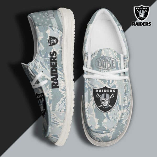 Tubopro Las Vegas Raiders Personalized Hey Dude Shoes For Men And Women