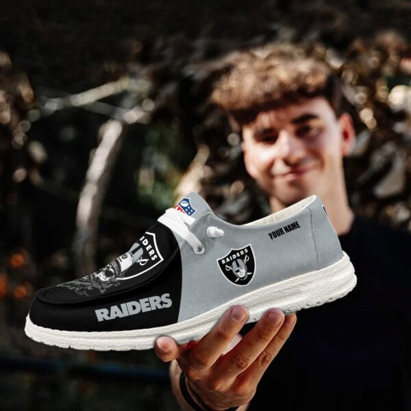 Tubopro Las Vegas Raiders Personalized Hey Dude Shoes For Men And Women - Image 5