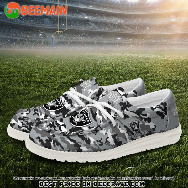 Tubopro Las Vegas Raiders Personalized Hey Dude Shoes For Men And Women - Image 2