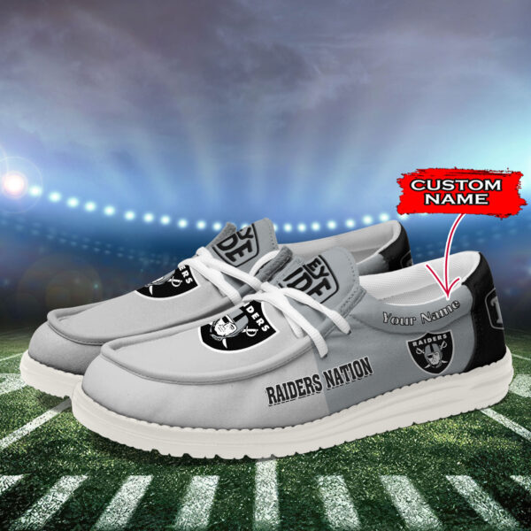 Tubopro Las Vegas Raiders Personalized Hey Dude Shoes For Men And Women - Image 3