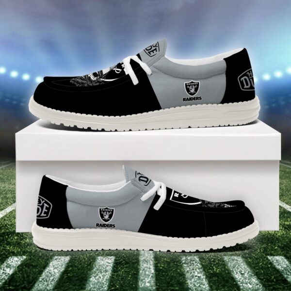 Tubopro Las Vegas Raiders Personalized Hey Dude Shoes For Men And Women - Image 4
