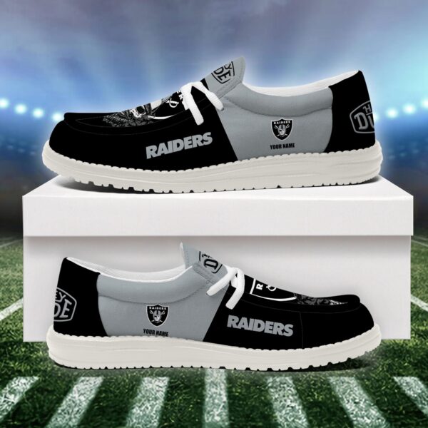 Tubopro Las Vegas Raiders Personalized Hey Dude Shoes For Men And Women - Image 4