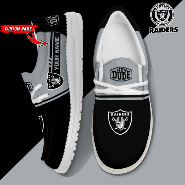 Tubopro Las Vegas Raiders Personalized Hey Dude Shoes For Men And Women