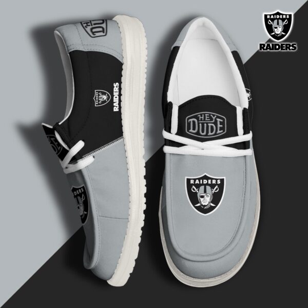 Tubopro Las Vegas Raiders Personalized Hey Dude Shoes For Men And Women