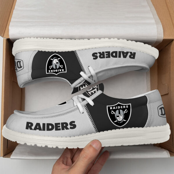 Tubopro Las Vegas Raiders Personalized Hey Dude Shoes For Men And Women - Image 2
