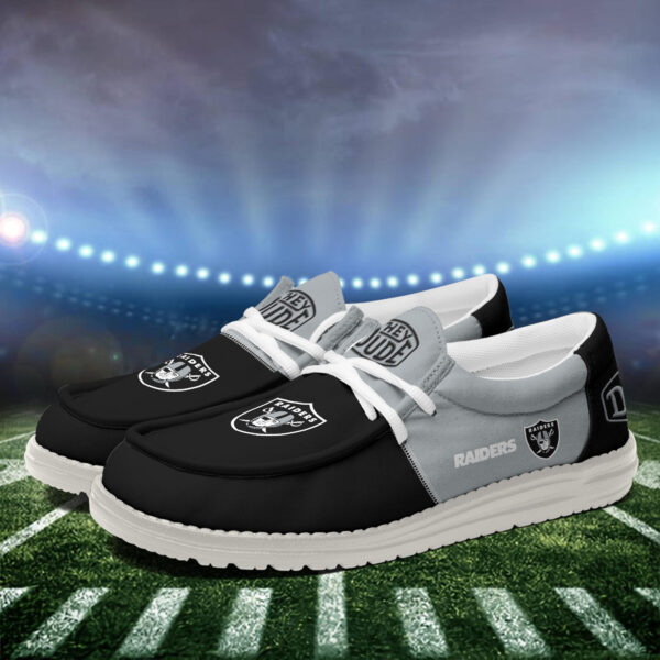Tubopro Las Vegas Raiders Personalized Hey Dude Shoes For Men And Women - Image 4