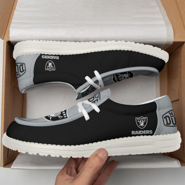 Tubopro Las Vegas Raiders Personalized Hey Dude Shoes For Men And Women - Image 2