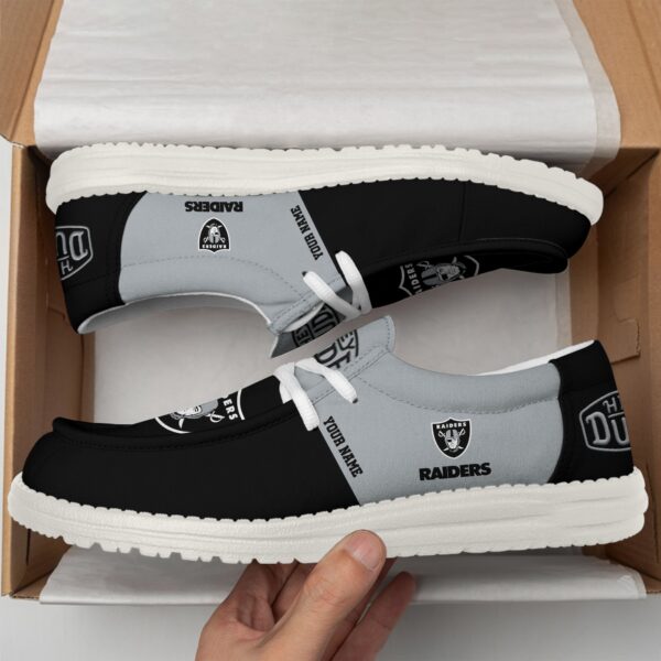 Tubopro Las Vegas Raiders Personalized Hey Dude Shoes For Men And Women - Image 2