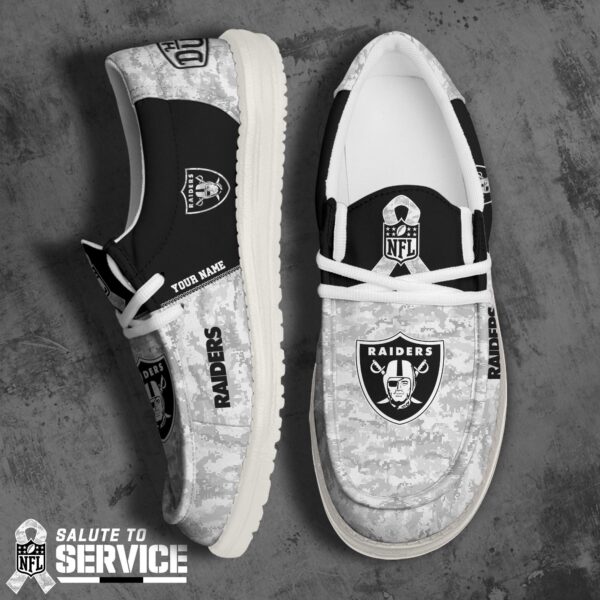 Tubopro Las Vegas Raiders Personalized Hey Dude Shoes For Men And Women