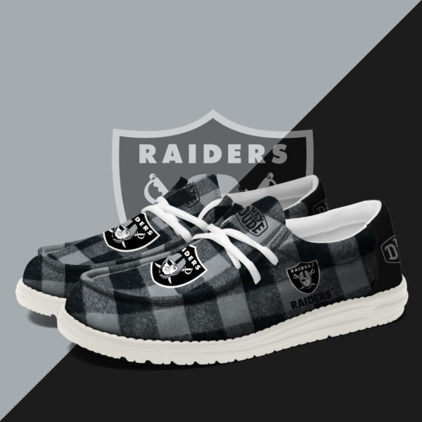 Tubopro Las Vegas Raiders Personalized Hey Dude Shoes For Men And Women - Image 2