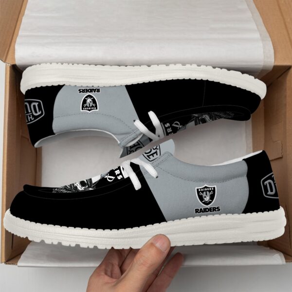 Tubopro Las Vegas Raiders Personalized Hey Dude Shoes For Men And Women - Image 3