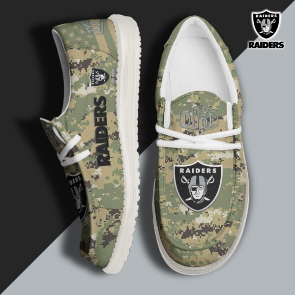 Tubopro Las Vegas Raiders Personalized Hey Dude Shoes For Men And Women
