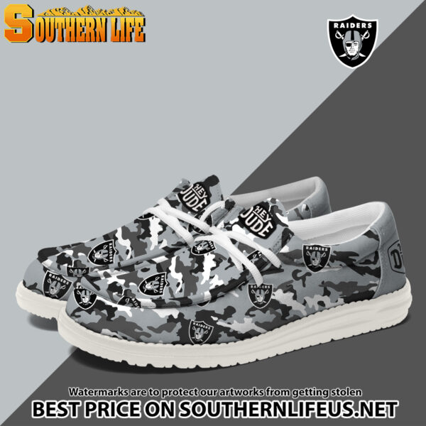 Tubopro Las Vegas Raiders Personalized Hey Dude Shoes For Men And Women - Image 2