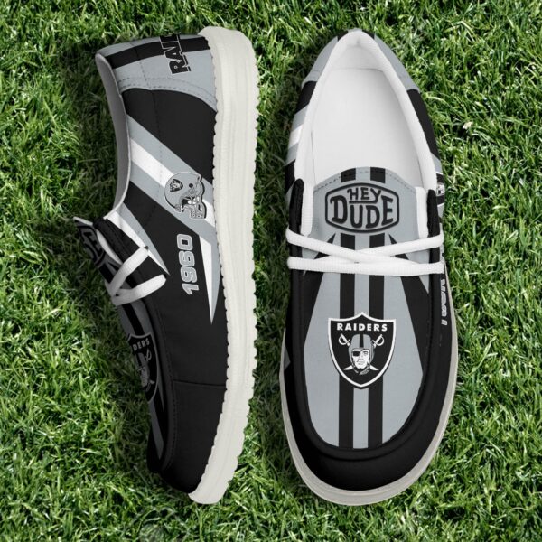 Tubopro Las Vegas Raiders Personalized Hey Dude Shoes For Men And Women