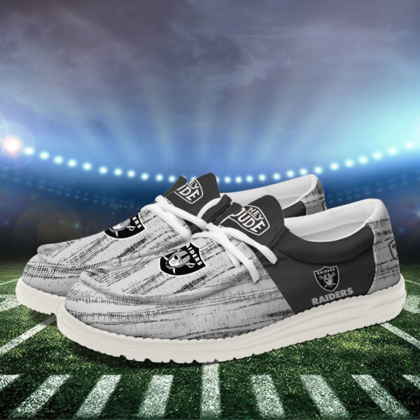 Tubopro Las Vegas Raiders Personalized Hey Dude Shoes For Men And Women - Image 3