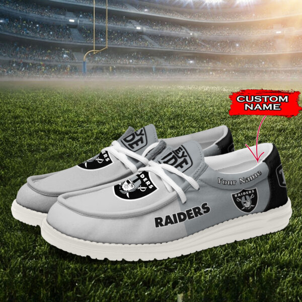 Tubopro Las Vegas Raiders Personalized Hey Dude Shoes For Men And Women - Image 2