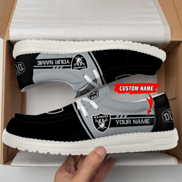 Tubopro Las Vegas Raiders Personalized Hey Dude Shoes For Men And Women - Image 2
