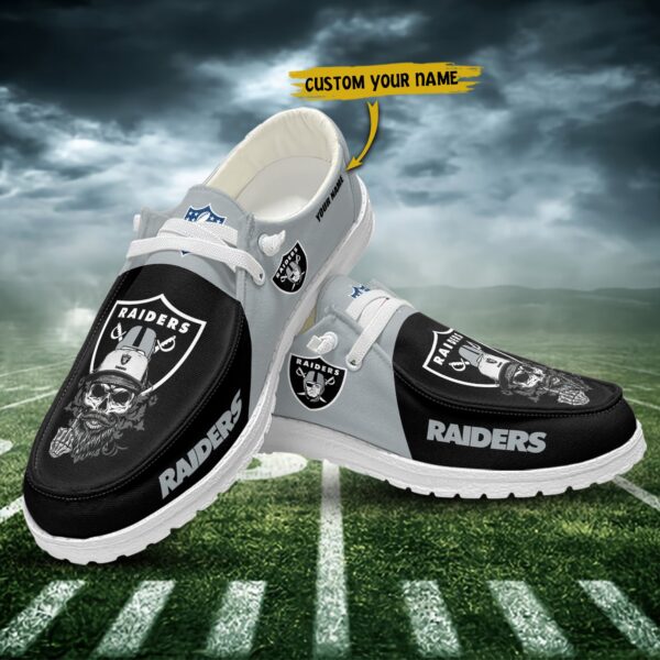Tubopro Las Vegas Raiders Personalized Hey Dude Shoes For Men And Women - Image 3
