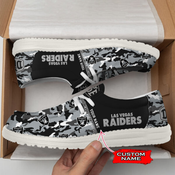 Tubopro Las Vegas Raiders Personalized Hey Dude Shoes For Men And Women - Image 2