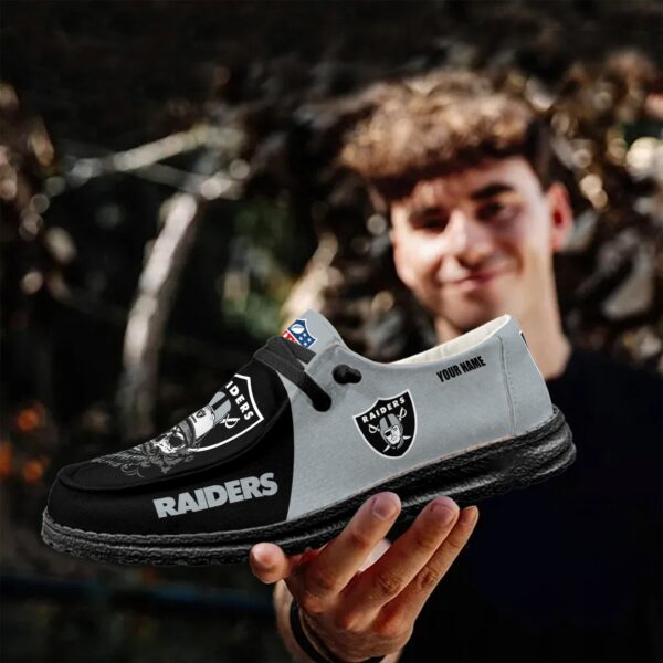 Tubopro Las Vegas Raiders Personalized Hey Dude Shoes For Men And Women - Image 6