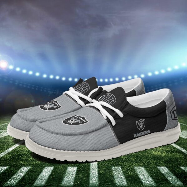 Tubopro Las Vegas Raiders Personalized Hey Dude Shoes For Men And Women - Image 3