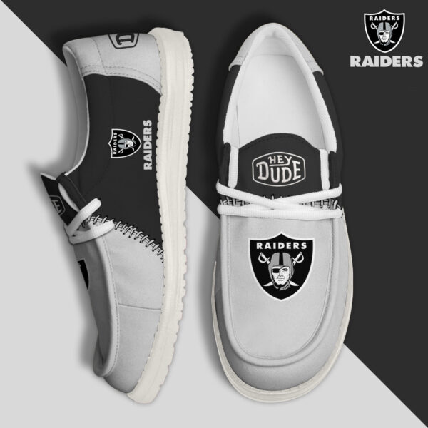 Tubopro Las Vegas Raiders Personalized Hey Dude Shoes For Men And Women