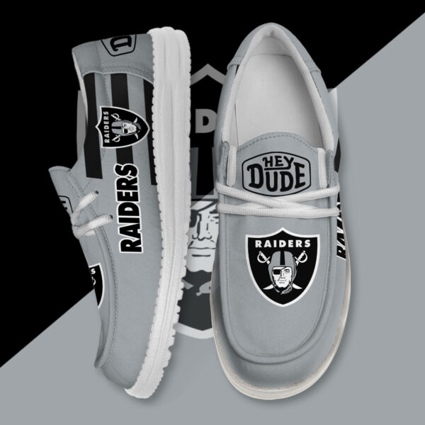 Tubopro Las Vegas Raiders Personalized Hey Dude Shoes For Men And Women