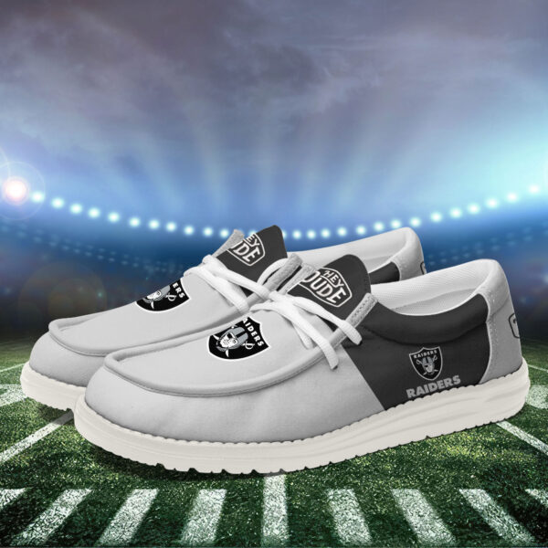 Tubopro Las Vegas Raiders Personalized Hey Dude Shoes For Men And Women - Image 3