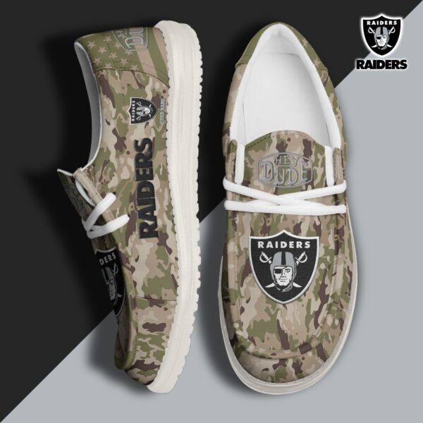 Tubopro Las Vegas Raiders Personalized Hey Dude Shoes For Men And Women