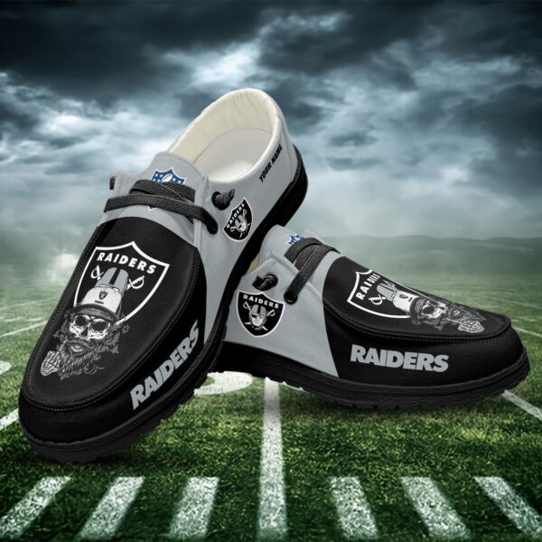 Tubopro Las Vegas Raiders Personalized Hey Dude Shoes For Men And Women - Image 2