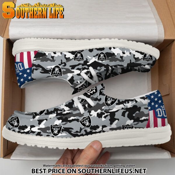 Tubopro Las Vegas Raiders Personalized Hey Dude Shoes For Men And Women - Image 4