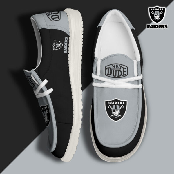 Tubopro Las Vegas Raiders Personalized Hey Dude Shoes For Men And Women