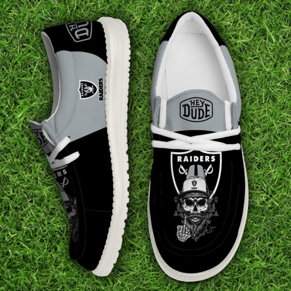 Tubopro Las Vegas Raiders Personalized Hey Dude Shoes For Men And Women