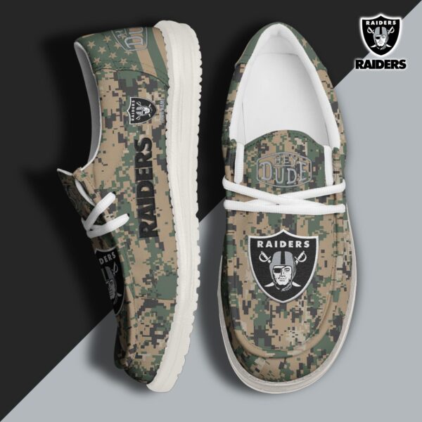 Tubopro Las Vegas Raiders Personalized Hey Dude Shoes For Men And Women