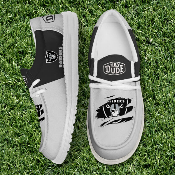 Tubopro Las Vegas Raiders Personalized Hey Dude Shoes For Men And Women