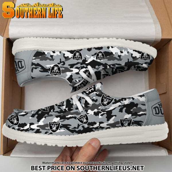 Tubopro Las Vegas Raiders Personalized Hey Dude Shoes For Men And Women - Image 4