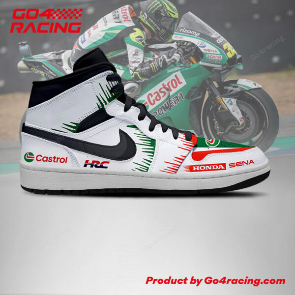 Tubopro Lcr Honda Idemitsu AJ1 High Sneakers Shoes For Men And Women - Image 3