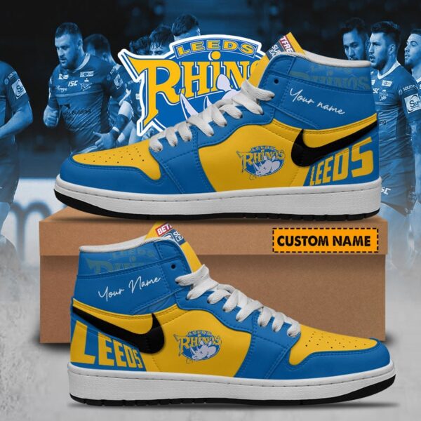 Tubopro Leeds Rhinos Netball AJ1 High Sneakers Shoes For Men And Women